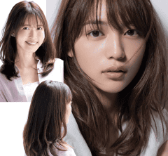 こなれ感も透明感も手に入る「川口春奈さん風」【40代の大人可愛いセミロング】