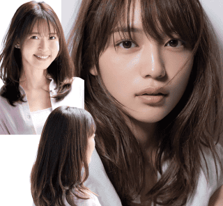 こなれ感も透明感も手に入る「川口春奈さん風」【40代の大人可愛いセミロング】