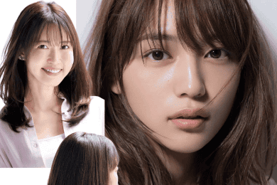 こなれ感も透明感も手に入る「川口春奈さん風」【40代の大人可愛いセミロング】