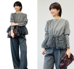 【40代×骨格ウェーブ】秋冬のお出かけに似合う「きれいめパンツコーデ」4選