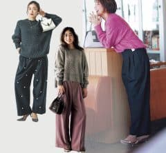 なんか地味…を回避！【ニット×パンツ】オシャレ見えする正解コーデ