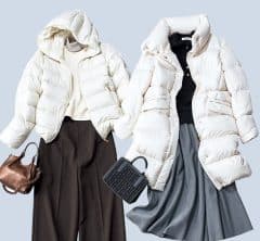 40代本命ブランドの【名品ホワイトダウン】で着回しコーデ