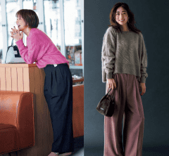 コーデも気分も華やぐ【シャギーニット】40代に似合うデザイン〈３選〉