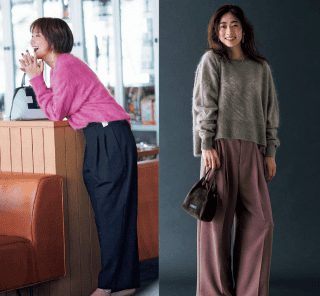 コーデも気分も華やぐ【シャギーニット】40代に似合うデザイン〈３選〉