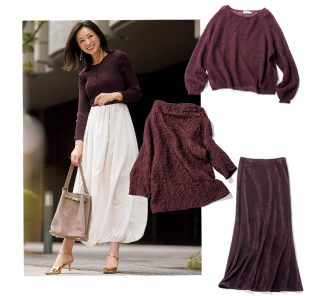 トレンドカラー【ボルドー】の合わせ方は？簡単に冬モードへシフト！