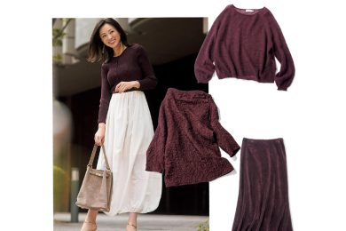 トレンドカラー【ボルドー】の合わせ方は？簡単に冬モードへシフト！