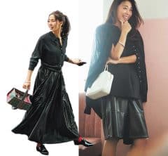 【秋冬の黒コーデ】挑戦しやすい「レザーアイテム」でオシャレに更新！