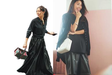 【秋冬の黒コーデ】挑戦しやすい「レザーアイテム」でオシャレに更新！