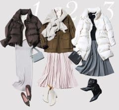 40代【冬のスカートコーデ】9選。アウターとのバランスであか抜ける！