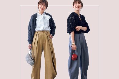 キレイめ40代の冬カジュアルは【甘めトップス×バレルパンツ】が大正解！〈５選〉