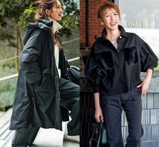 【マシュマロ体型におすすめ！】きれい見えする『黒アウター』〈3選〉