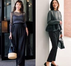 失敗しない！【普段も着回せる】華やぐ黒の『忘年会・新年会コーデ』〈3選〉