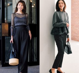 失敗しない！【普段も着回せる】華やぐ黒の『忘年会・新年会コーデ』〈3選〉