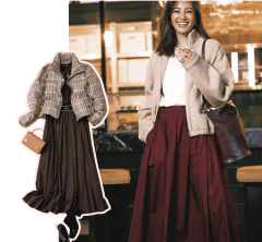秋冬の体型カバーは『スカートでヤセ見え』が正解！コーデ３選
