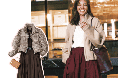 秋冬の体型カバーは『スカートでヤセ見え』が正解！コーデ３選