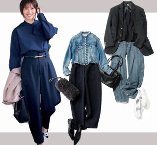 大人気【バレルパンツコーデ】40代に似合う＆着回しやすいデザインは？