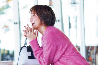 【カラーニット×主役級バレルパンツ】ならワンツーだって今っぽい！