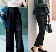 冬イベントに頼れる！1本あると便利な「華やか黒パンツ」3選