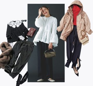 定番「黒パンツコーデ」を今っぽく更新！最旬見えするシルエットやデザインは？〈３選〉