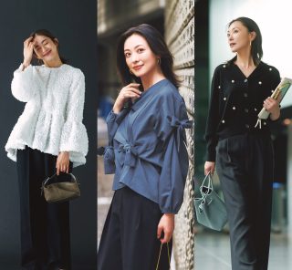 重ね着が苦手な40代は、さらっと「主役トップス」が大正解！〈コーデ５選〉
