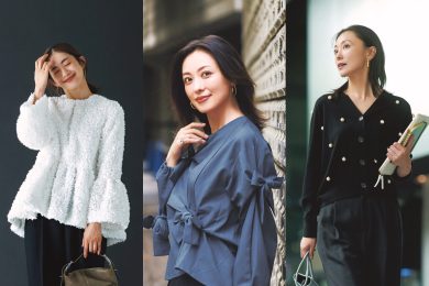 重ね着が苦手な40代は、さらっと「主役トップス」が大正解！〈コーデ５選〉