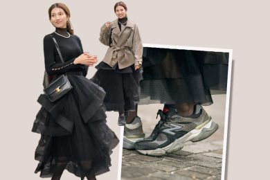 【ニューバランス、ナイキetc】ホテルランチにも使えるスニーカー〈40代冬コーデ9選〉