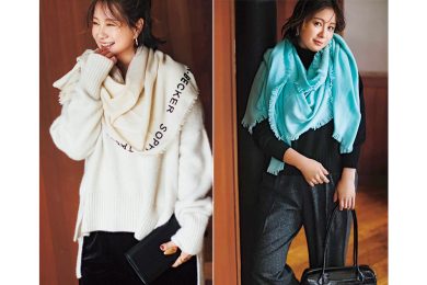 40代の「上半身のボリューム」は【薄軽ストール】で解消！スタイリスト直伝の最旬テクニック