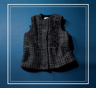 モノトーン派40代に。トレンド名品【柄ジレ＆ベスト】でコーデの更新を！