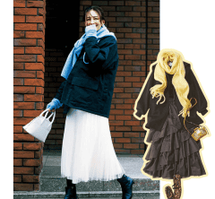 40代ママの年末年始は、大人で可愛い【防寒スカートコーデ】が大正解！