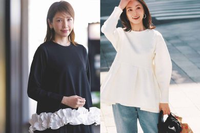 40代の【トップスインしたくない派】体型カバーが得意な「洒落感ゆるトップス」４選