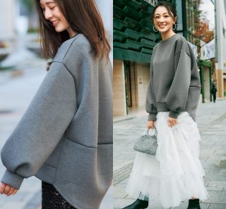 毎回即完売！大人気の「きれいめスウェット」が日常もお出かけも使える