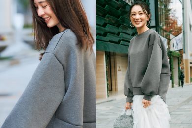 毎回即完売！大人気の「きれいめスウェット」が日常もお出かけも使える