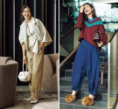 【ロエベ、マックスマーラ】ハイブランドの「華やぎパンツ」で、いつものコーデをドレスアップ