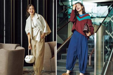 【ロエベ、マックスマーラ】ハイブランドの「華やぎパンツ」で、いつものコーデをドレスアップ
