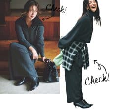 オシャレ40代に「ニットからチラ見せ」コーデが大ブーム!最高に今っぽくなるワザ