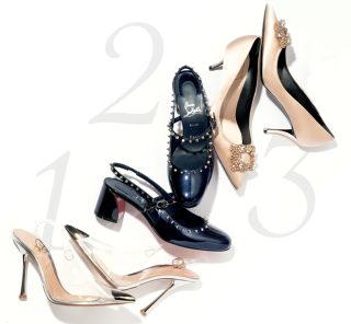 ここぞの日はやっぱりヒールパンプス。「キラキラヒール」が40代の新定番！