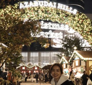 暖かいゴルフ用のレギンスでクリスマスマーケットへ【モデル私服コーデ】