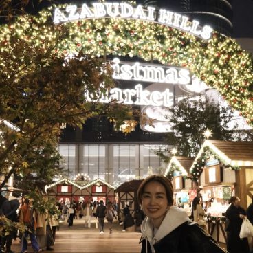 暖かいゴルフ用のレギンスでクリスマスマーケットへ【モデル私服コーデ】