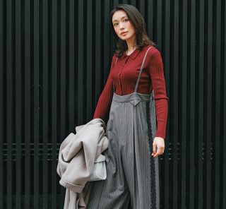 きれい見え&着ぶくれしない！【今っぽいワイドパンツ】の冬コーデ〈3選〉