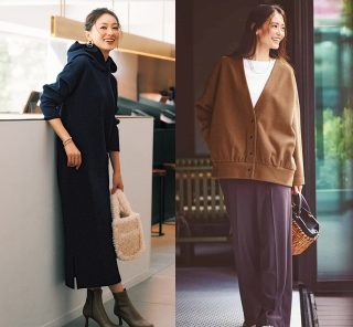 スウェットやワンピでも！大人の「らくちん×上品」カジュアルコーデ〈５選〉