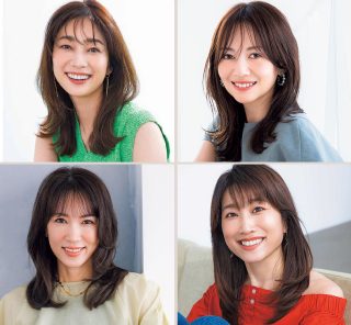 【40代の最旬ヘア】前髪ありの「ふんわりセミロング」で、ナチュラル若見えが今っぽい！