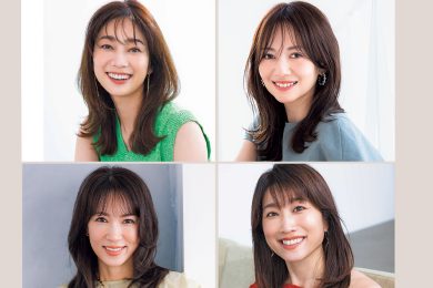 【40代の最旬ヘア】前髪ありの「ふんわりセミロング」で、ナチュラル若見えが今っぽい！