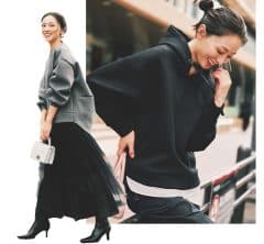 楽ちんも素敵も叶う！「キレイめスウェットコーデ」が年末年始に大正解〈6選〉