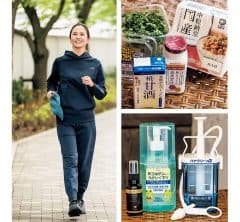 【画像集】小倉弘子さん(51歳)ウォーキング中の「姿勢」とは?元気の素をつくる愛用品も