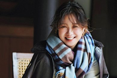 防寒性抜群【レザージャケット】にキレイ色×チェックでやわらかな抜け感を