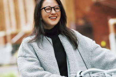 温かくて巻き込み知らず！【ボアブルゾン】が底冷えする日の自転車送迎に◎