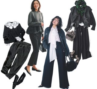 今っぽアレンジで更新を！「黒パンツ」軸の最旬コーデ〈7選〉