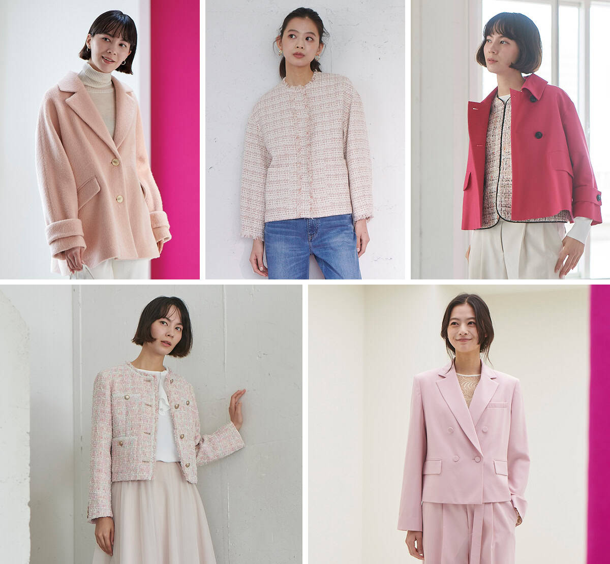 レディース服まとめ売り 春色ピンクのカジュアルコーデ♫ナチュビュ フィフス　6点 STAFFSTYLING】やっぱり春はピンク！お花見シーズンにピッタリ