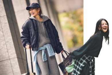 流行中だけど…「シャツの腰巻き」40代の正解は？真冬のコーデのアクセントに！