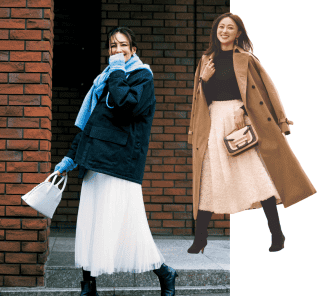 印象をパッと変えてくれる「白系スカート」がマンネリしがちな真冬に効く！コーデ6選